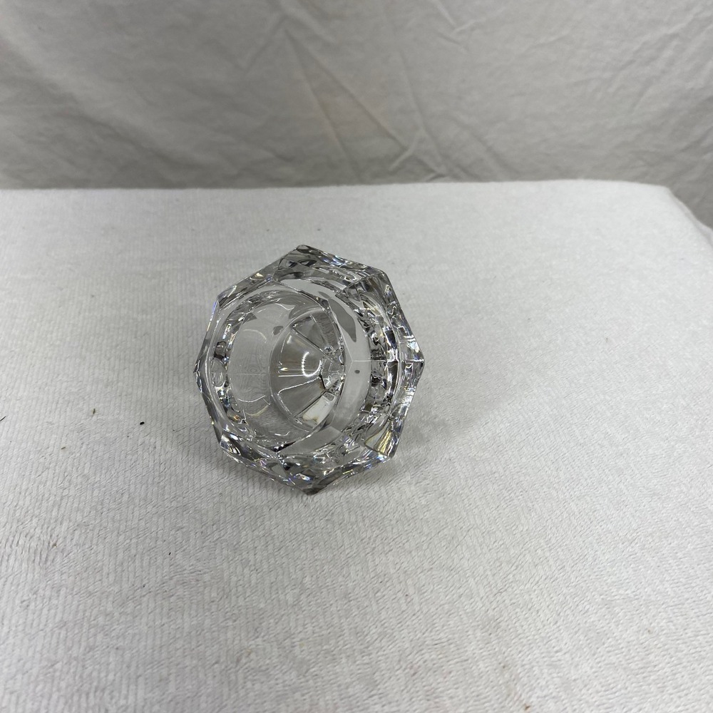 Clear Crystal Glass Diamond Paperweight Faceted Gemstone Desk Decor 2.5 Inch